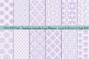 Download Seamless Lavender Lace Patterns - Lace patterns Collection