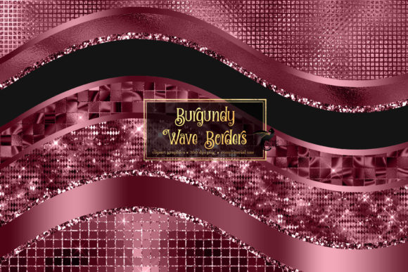 Download Burgundy Wave Borders - Premium Resources
