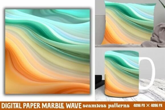 Download Marble Wave Digital Paper Background - Premium Resources